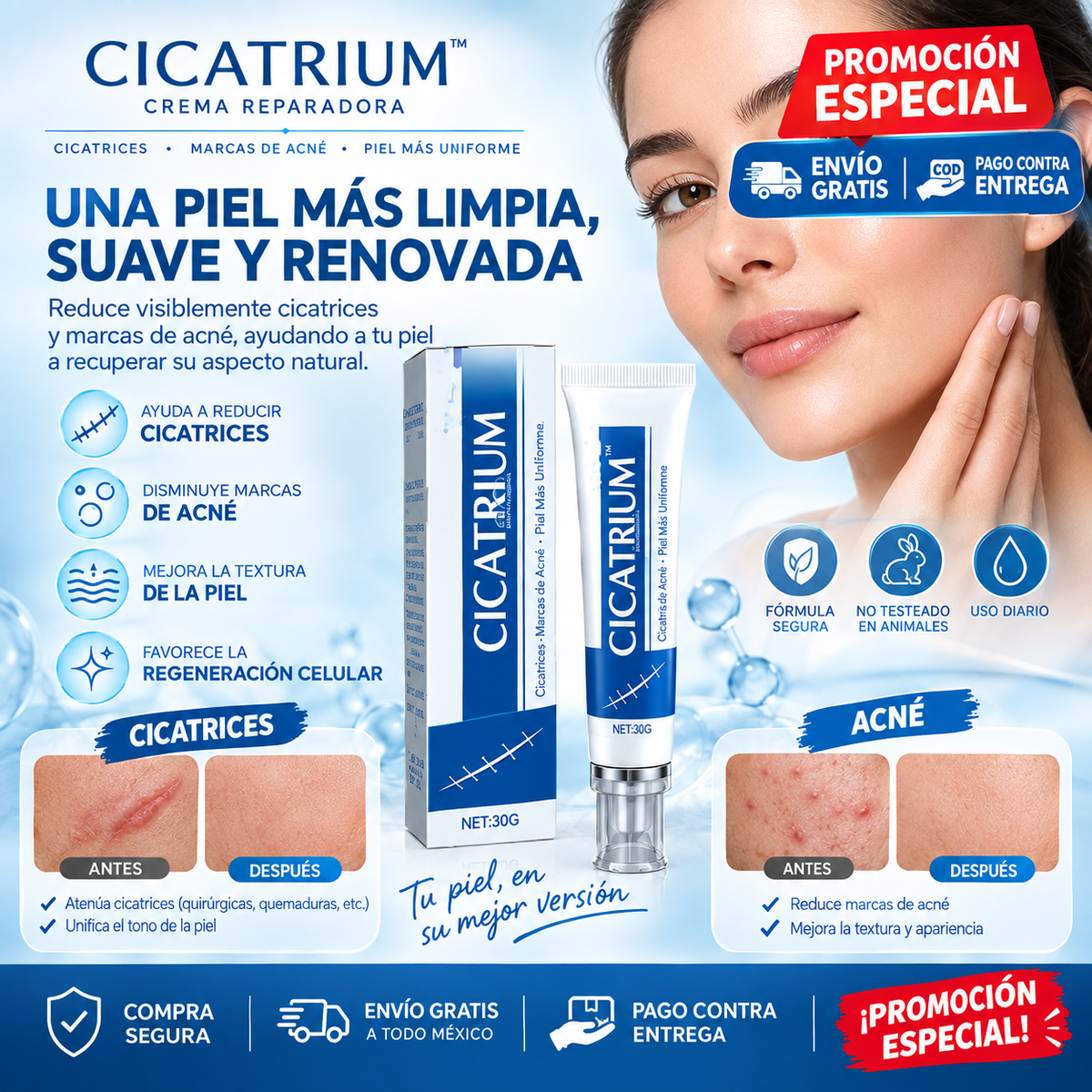 Cicatrium™ – Crema Reparadora de Marcas y Cicatrices
