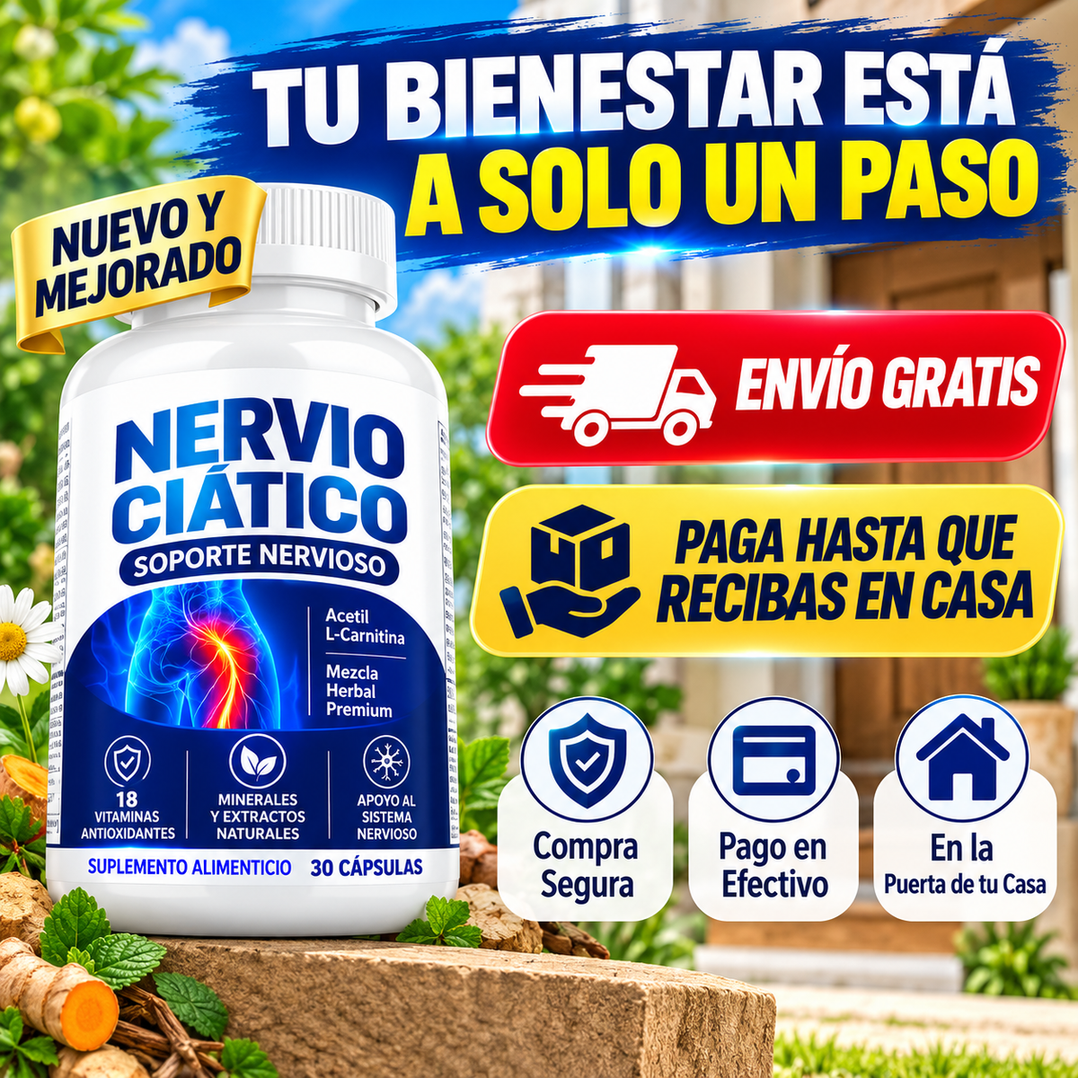 NERVIO CIÁTICO™ – ALIVIO INTENSIVO PARA EL MALESTAR CIÁTICO