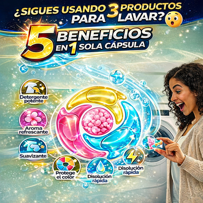 CLARIXA 5 EN 1™ - Cápsulas Premium de Limpieza Inteligente