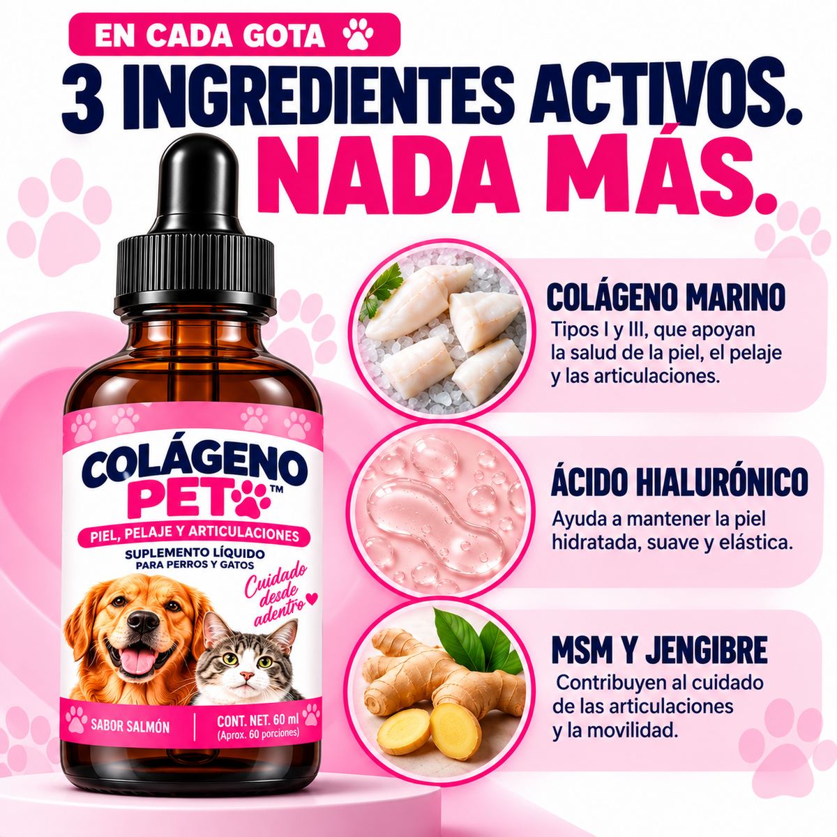 COLÁGENO PET™ | Piel reseca, comezón y lamido excesivo.