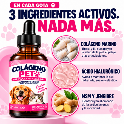 COLÁGENO PET™ | Piel reseca, comezón y lamido excesivo.