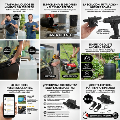 2x1 HydroForce Pro Bomba para Líquidos