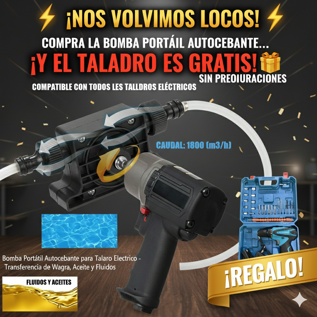 Bomba para Líquidos HydroForce Pro+ TALADRO GRATIS