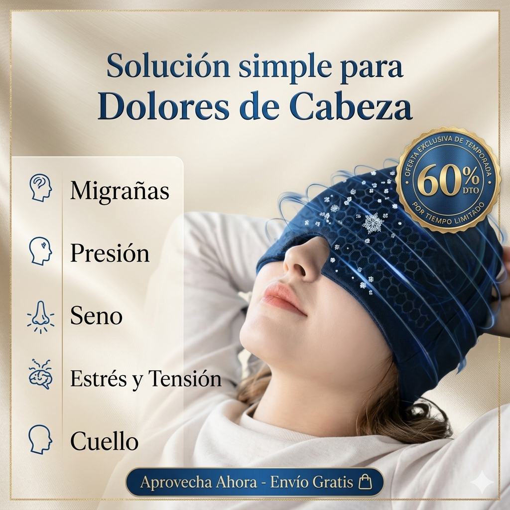 GORRO DE GEL PARA MIGRAÑA