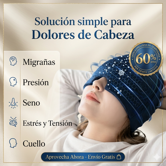 GORRO DE GEL PARA MIGRAÑA