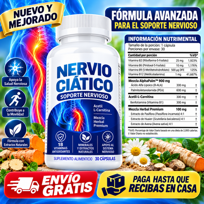 NERVIO CIÁTICO™ – ALIVIO INTENSIVO PARA EL MALESTAR CIÁTICO